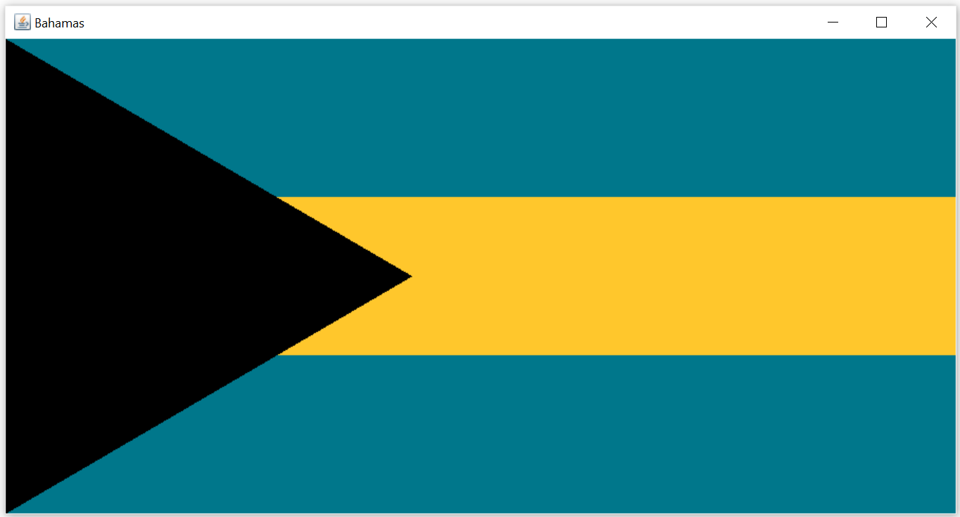 Bahamian Flag Window