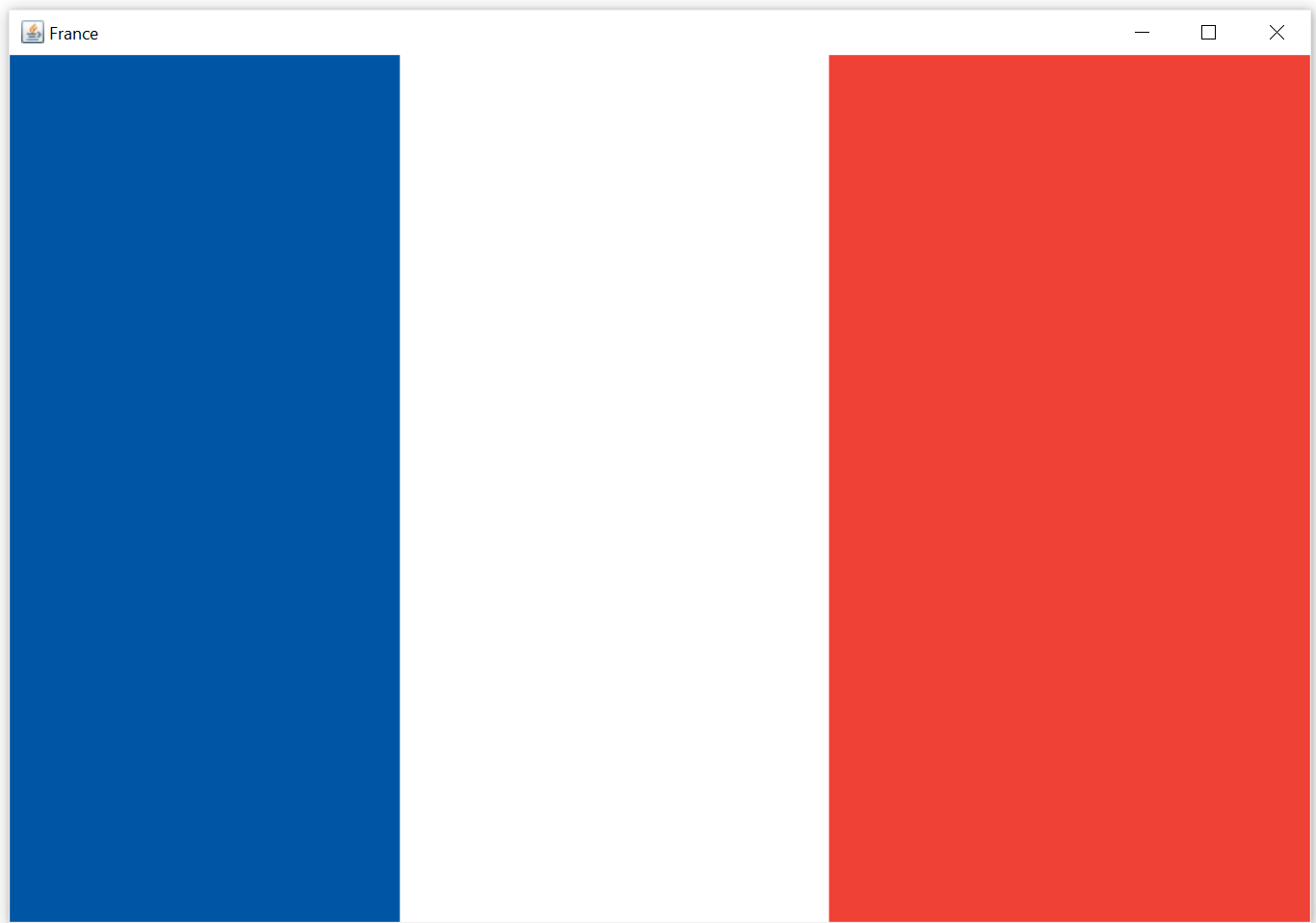 French Flag Window