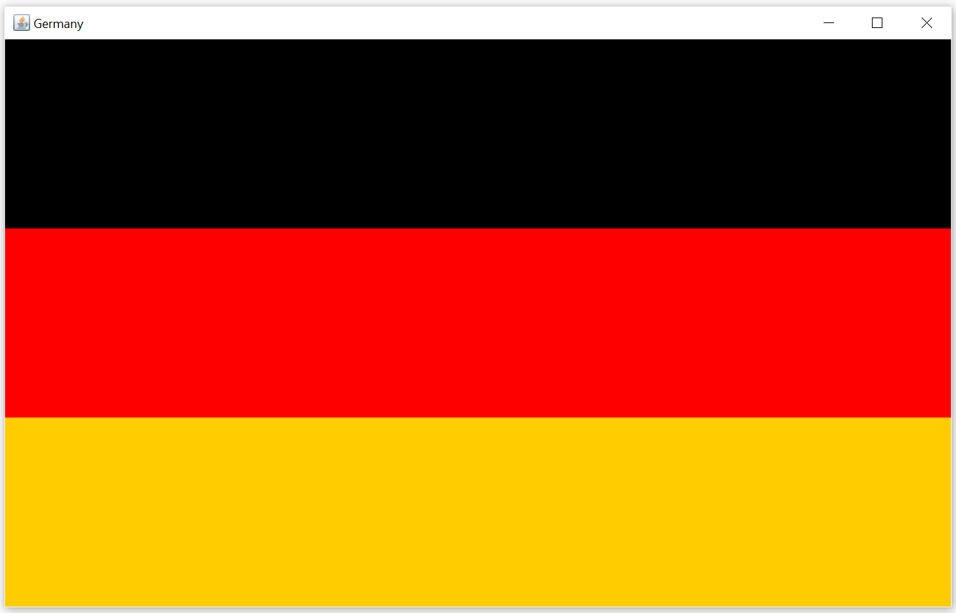 German Flag Window