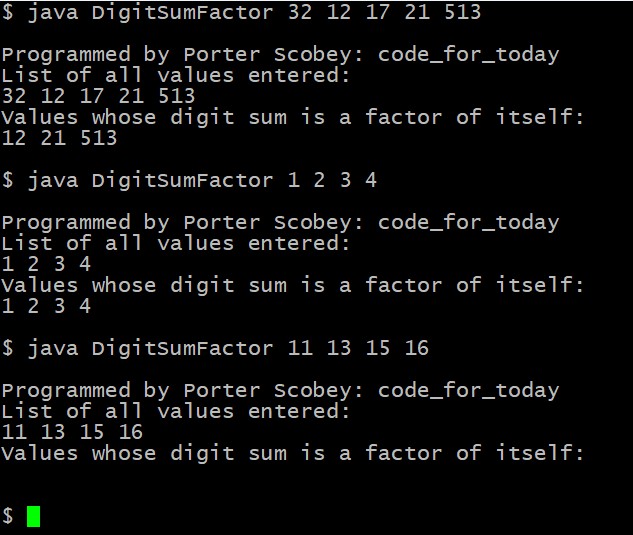 DigitSumFactor screenshot